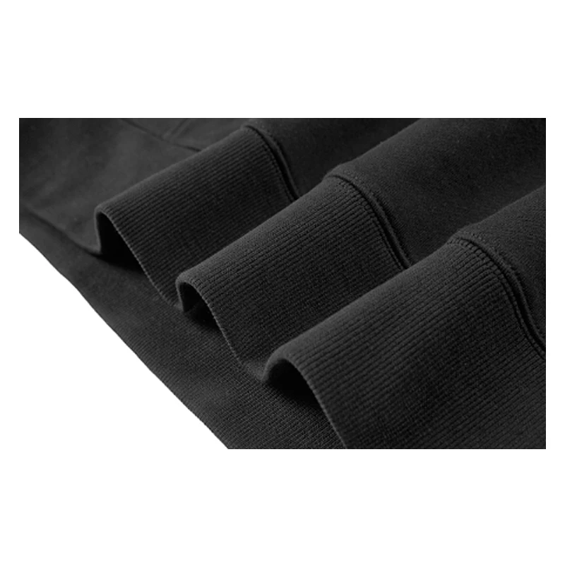 
Custom Print Online Shop Oversized Gym Korean Brand All Thin Black Mens Black Strings Hoodie 