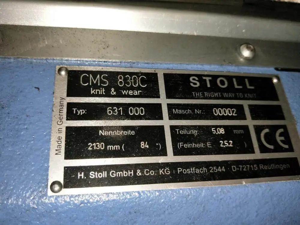 sweater type low price high quality STOLL CMS830C E2.5.2