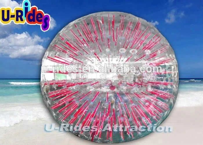  Тело Надувные Красный Свет прокатки zorb для игры на открытом воздухе и воде