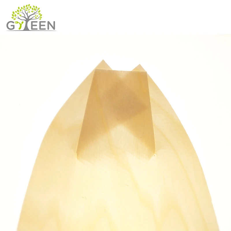 Japanese Serving Boat Disposable Wooden Sushi Plate Sushi Trays Wood White Fast Food Carton