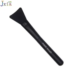 Hot DIY Mask Skin Face Care Mixing Mud Tool Custom Black Wood Handle Silicone Facial Mask Brush