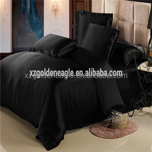 Best Selling European Fashion Real Silk Bed Linen Sets 100% Mulberry Silk Satin Bedding Sheets