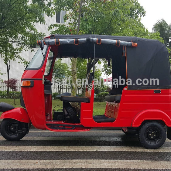 Gasoline auto taxi passenger tricycle three wheel bajaj