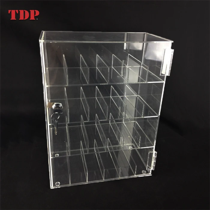 Wholesale Lockable Clear Showcase Acrylic Contact Lens Display