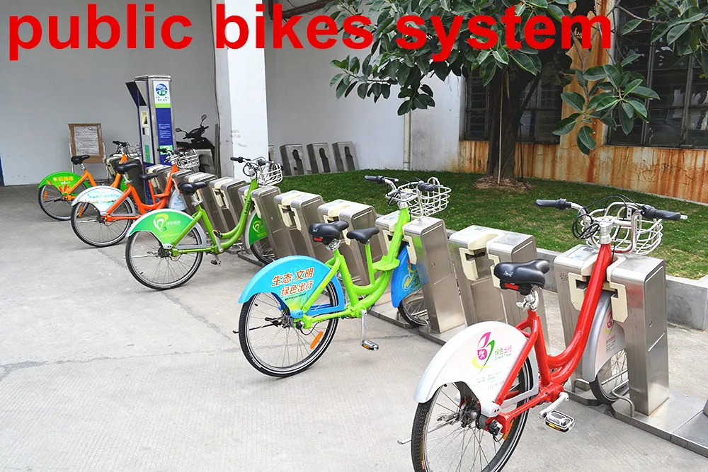 city rental bicycle with aluminum alloy frame, self rent urban shaft drive bike without chain