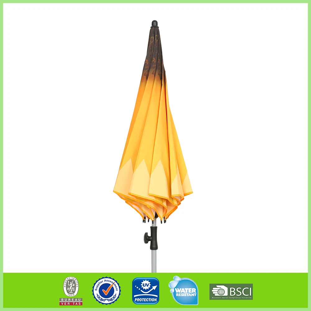 Sunflower 6.5 feet Beach Umbrella flower Printing Customize Design OEM Custom Print Umbrella