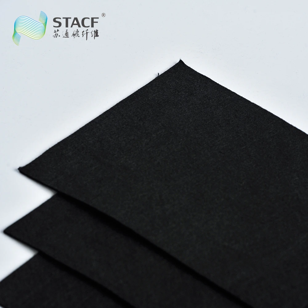 carbonized air filter roll activated carbon felt carbon filter mat