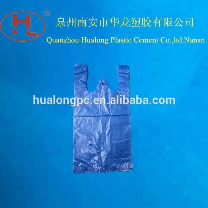 Vest handles for snack food packing Plastic  t-shirt bag making machine