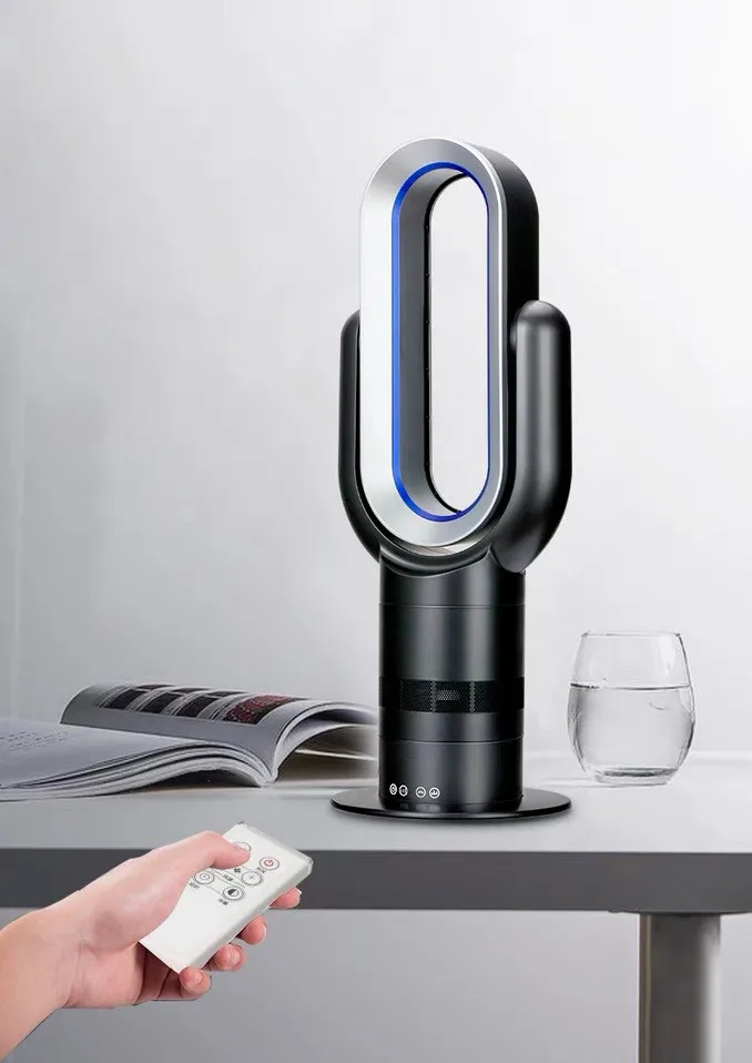 
Electric Room Space Heater Air Cool and Hot Wind Table Bladeless Fan 