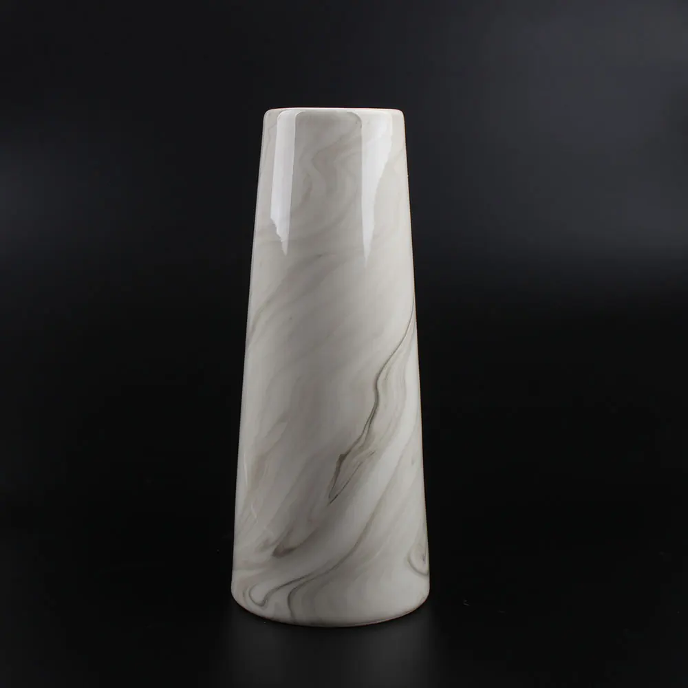 
OEM Factory Wedding Luxury White Dry Flower Large Vase Geometric Vase Ceramic 