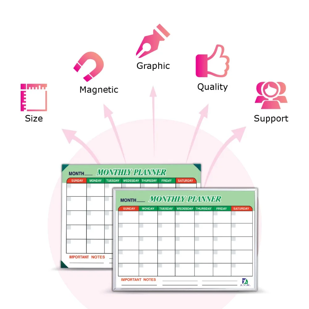 Taiwan magnetic dry erase whiteboard calendar panel prices white board