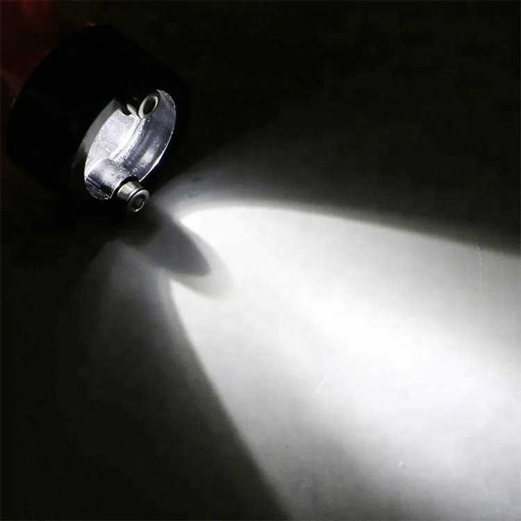 
Plastic rubber safety security red led wand police warning baton torch light led traffic baton with 3AA battery 