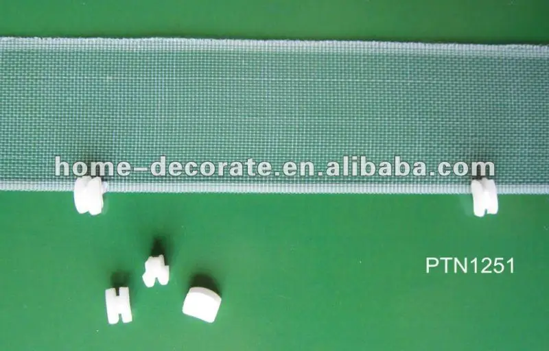 curtain tape with Glider sewn by hand PTN1251