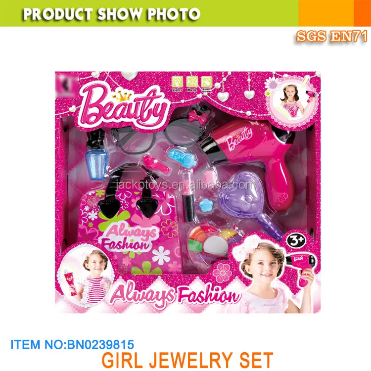 Beauty Hair Salon Pretend Play Set Girl Toys Make Up Toy For Girl