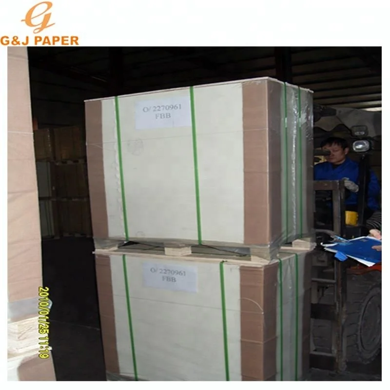 Горячая продажа с покрытием 2 сторонняя картонная бумага FBB Pape доска GC1
