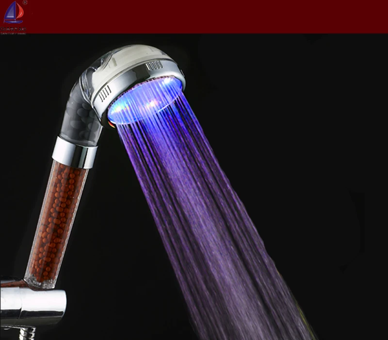 C-138-1 LED high demand sell fast temperature controlled shower head hand shower