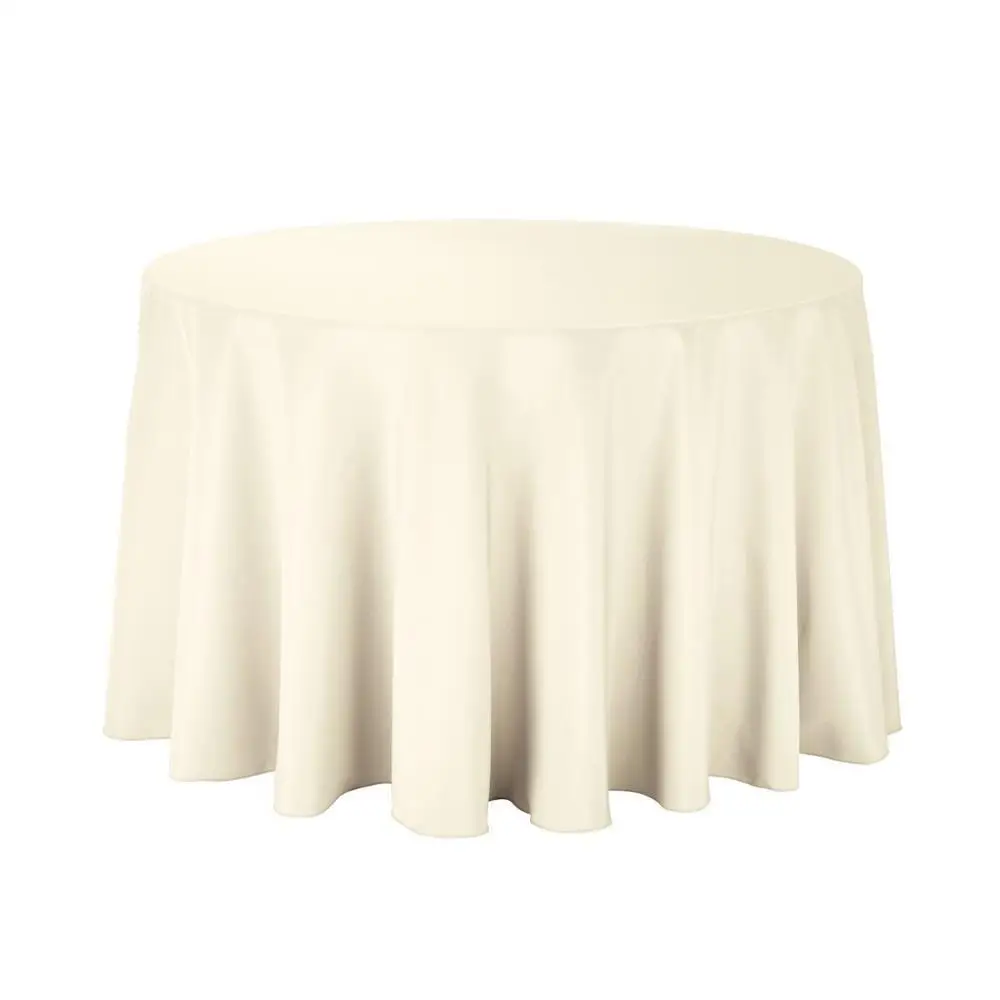 JR981 Manufacturer Wholesale Polyester Round Table Cloth Factory