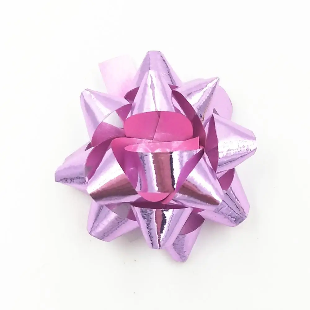 
12pk Peel N Stick 4cm Mini Star Bows for Gift Wrap 