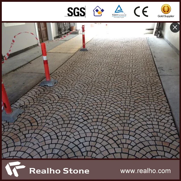 Cheap Price Interlocking Mesh Back Granite Driveway Pavers Lowes