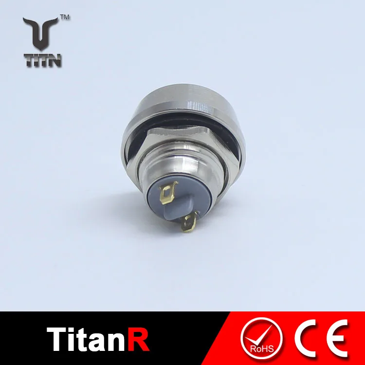 Tiny flat reset waterproof push button switch 120v