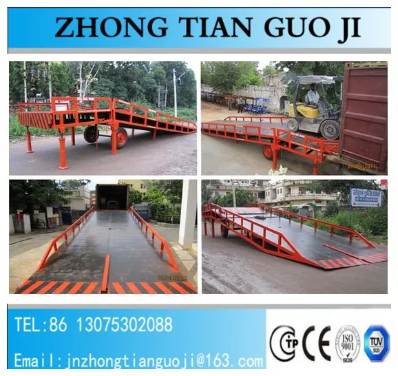 15T грузоподъемность мобильный гидравлический двор рампа / Погрузочно-разгрузочное оборудование