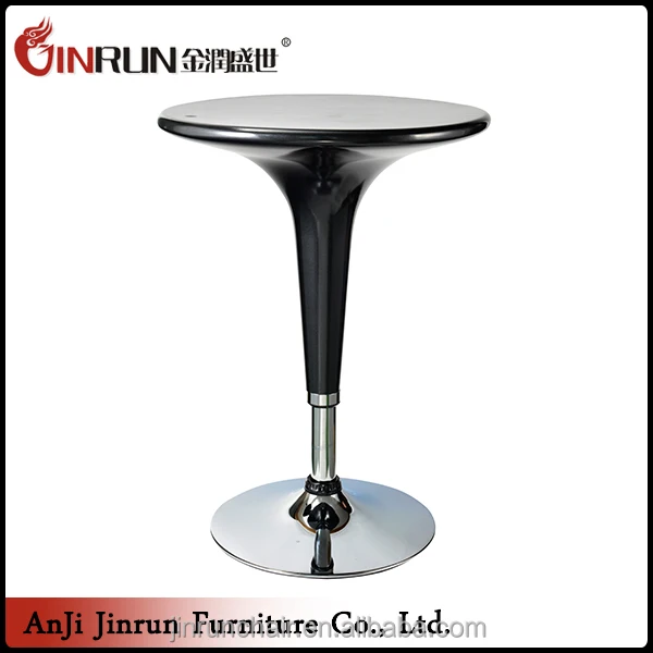 Популярный новый товар 2018 года, современный дизайн, черный портативный коктейльный высокий стол с металлическими ножками, обеденный стол для бара