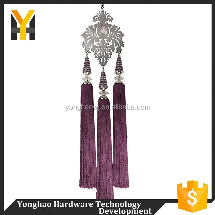 Directly sale adjustable decorative tassel colorful fringe for curtain