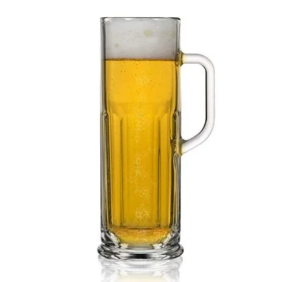 German Beer Mug with Handle Custom Logo Beer Mug High Clear Glass Cup For Beer