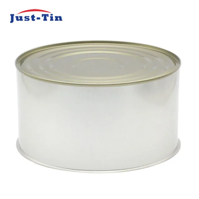 15119 2200g empty round food print on tin can for tomato paste