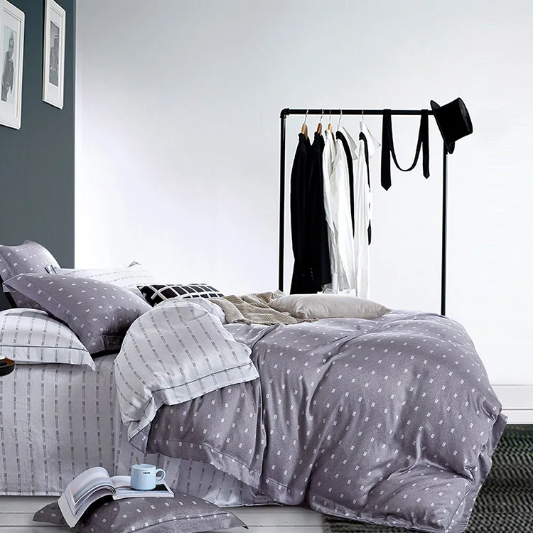 High Quality Hotel Tencel Lenzing Tencel Fabric 4 Pieces Duvet Cover Set