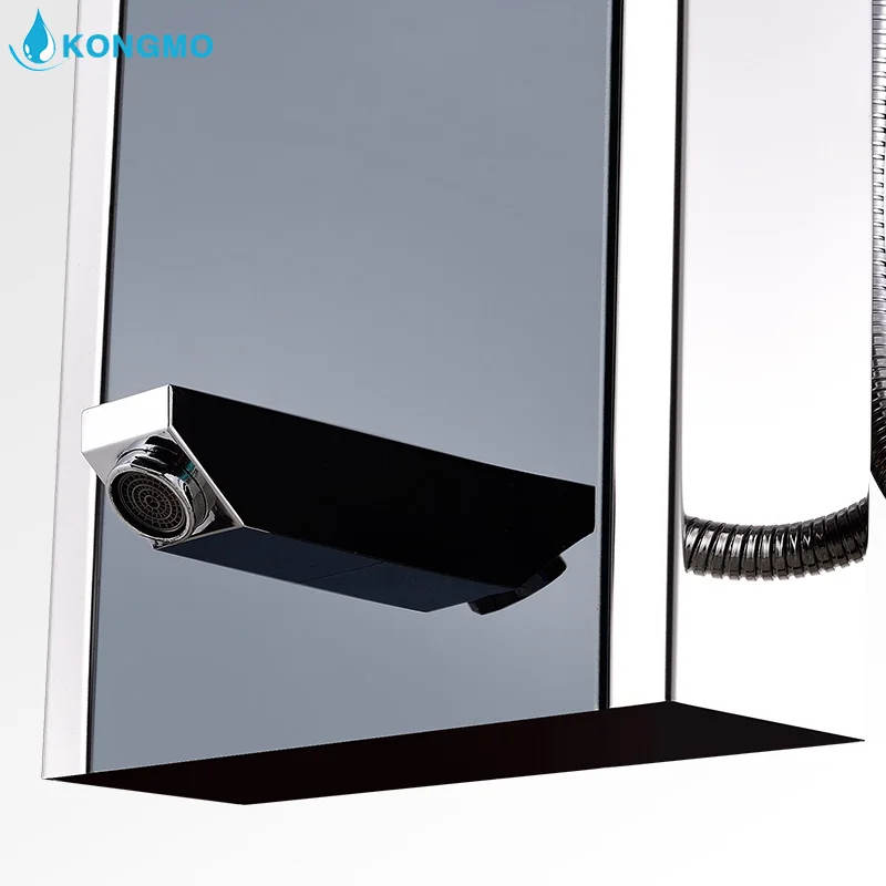 304 Massage Shower Body Jets With 4 Way Shower Diverter Water Temperature Changeable Column Panel Systems 8002