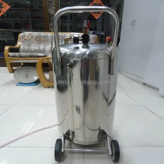 50 litre stainless steel foam generating sprayer HUTZ mobile car wash foam tank machine FC50S01 FC50S02 foam generator cleaner