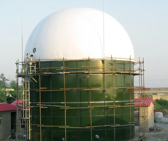 BSL enameled  steel bolted tank for biogas project