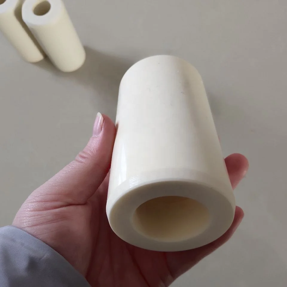 High quality polished Corundum tube/bushing, Alumina ceramic bushing