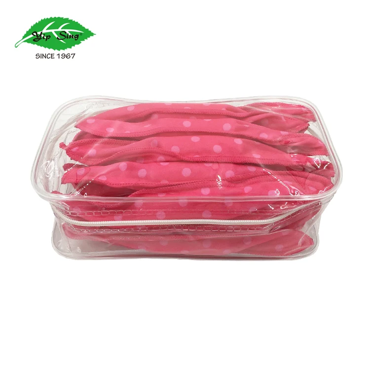 Rose Red and White Dot Best Hair Rollers for Lazy-Girl Curls and Waves