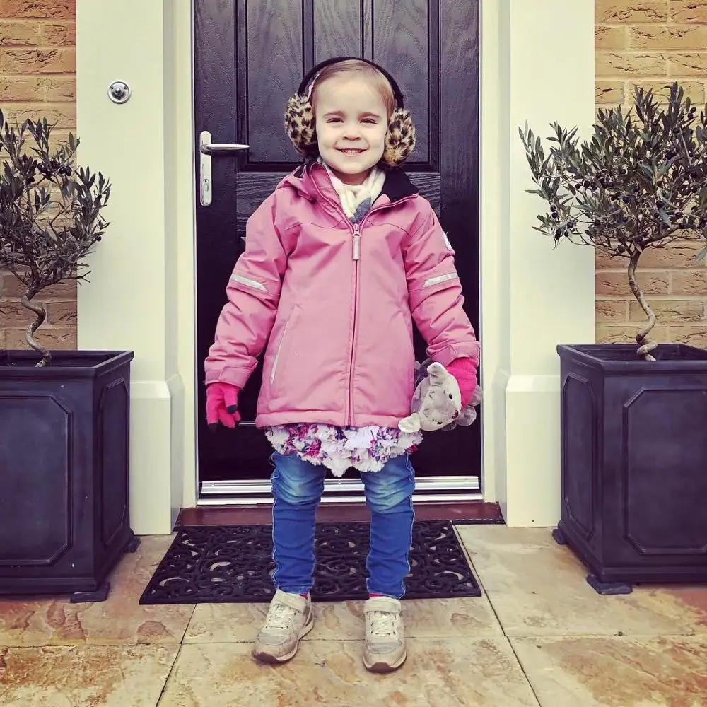 
2018 Winter New Cute Plush Leopard Sequin Earmuffs Infant Earmuffs Warm Earmuffs 