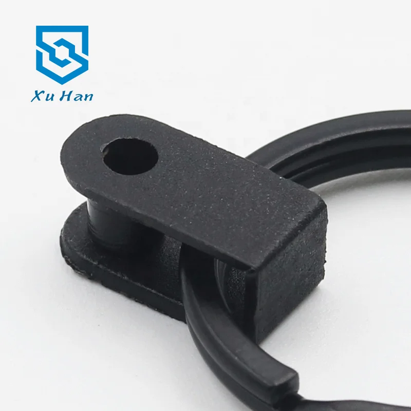 
Factory direct sale, with black plastic holder key ring, PVC clip button key ring 