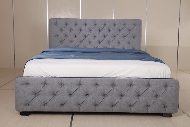 
Factory Multifunctional Drawer Ottoman King Size Storage Soft Bed 