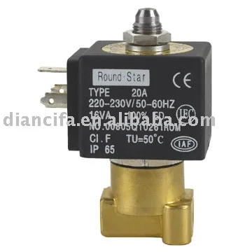 Plastic solenoid valve