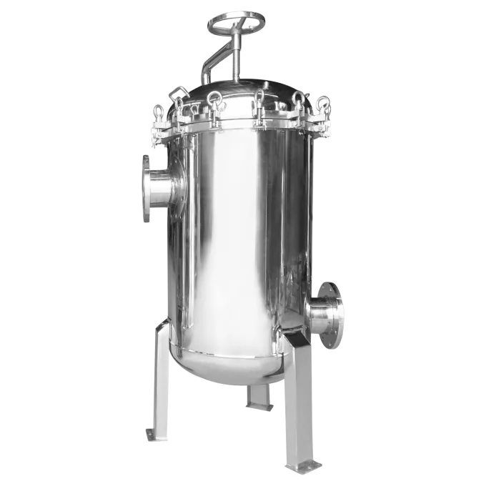 SUS316L Polished Surface Liquid Multi Cartridges Bag Filter Housing