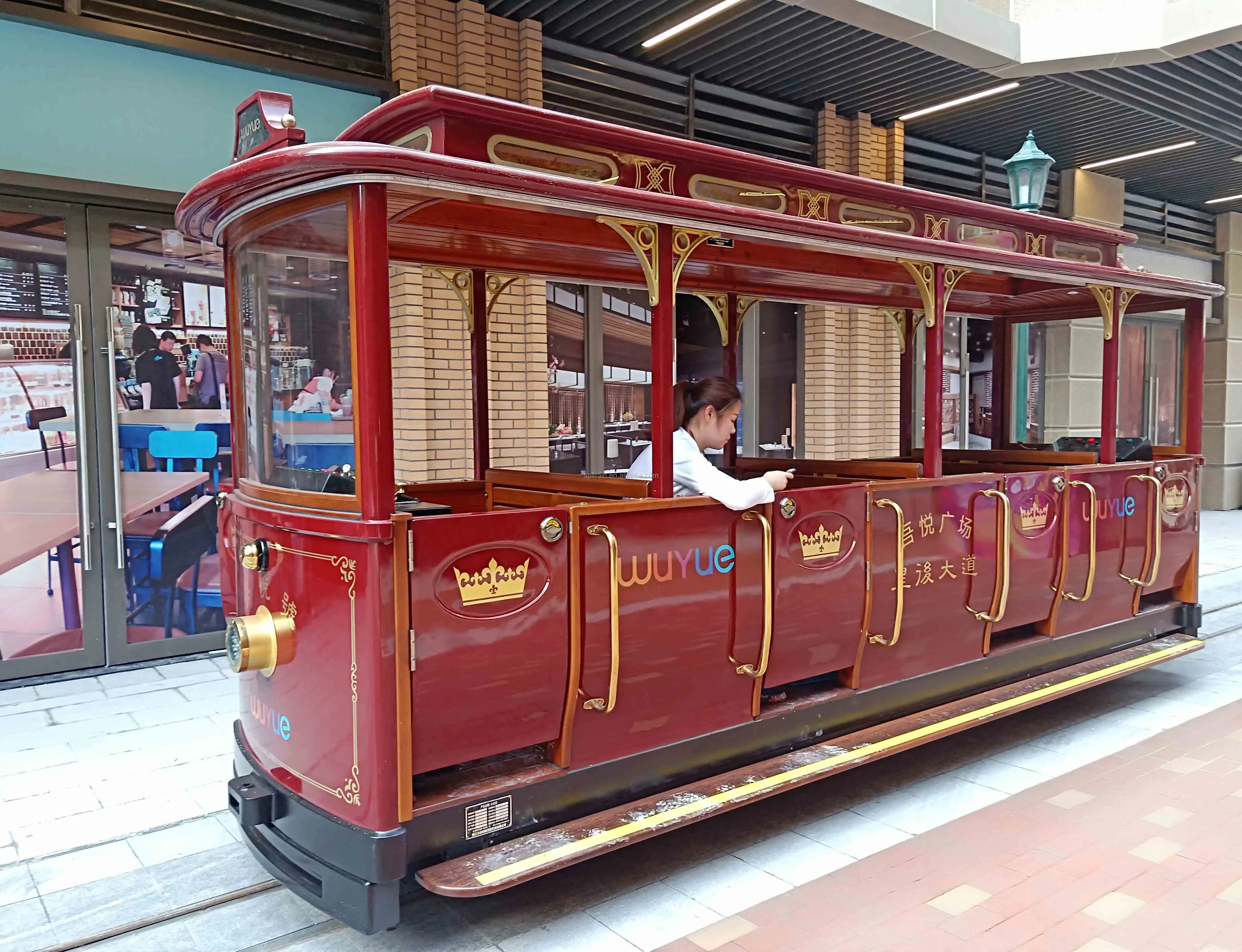 
Rail tram passenger street trolley 15 Inch track gauge 