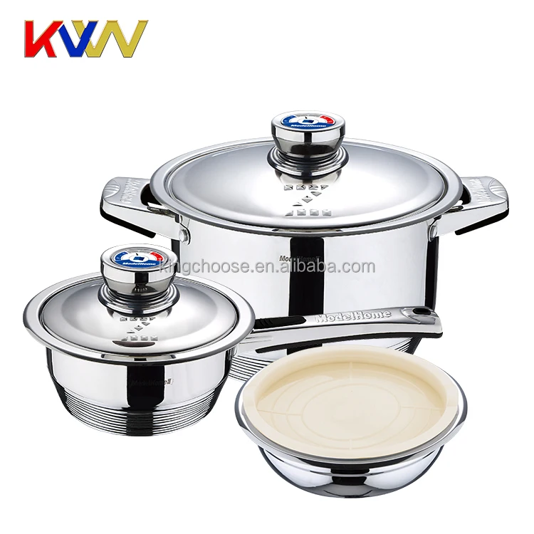 2018 New Design 12 pieces cookware set acier inoxydable batterie de cuisine