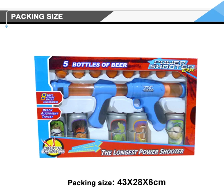 EVA air soft bullet ball shooting gun toy for kids