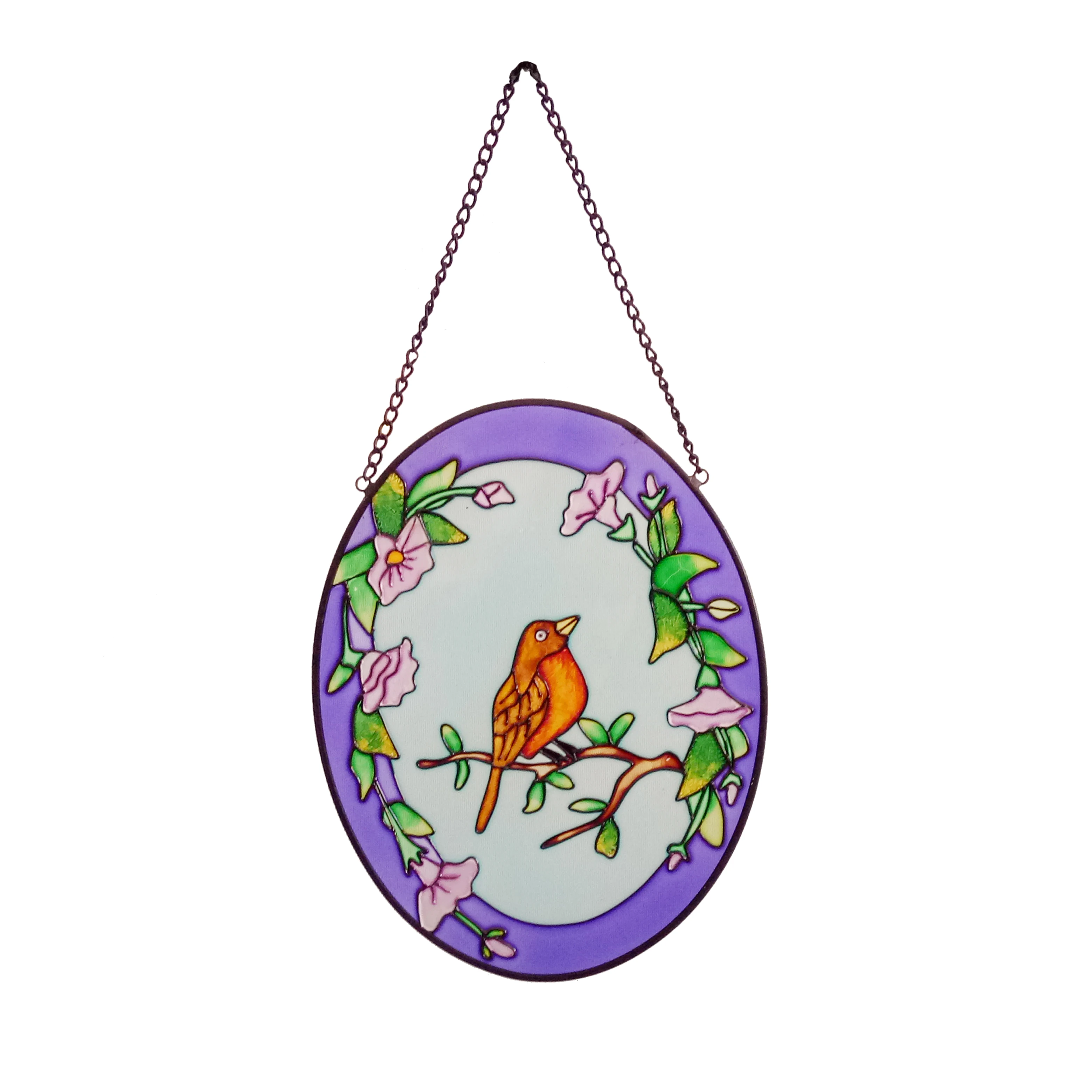 stained glass painting suncatcher craft wall decor for interior