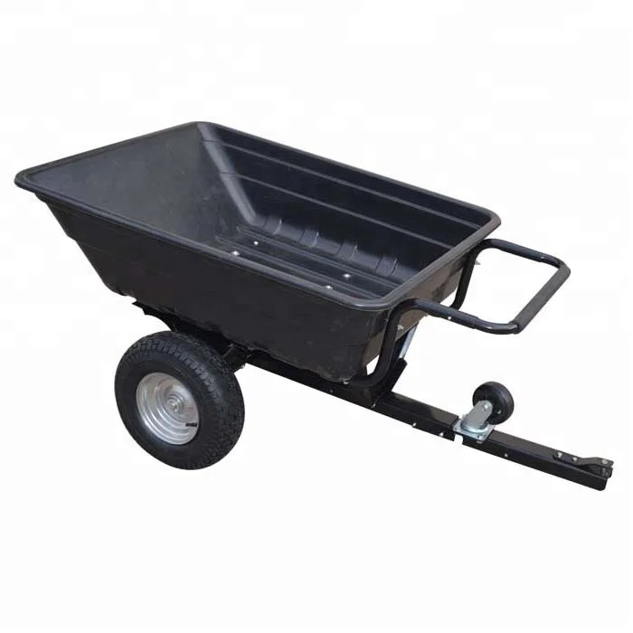 Комплектующие 650 фунтов (10 куб. Фут.) Экономика буксировочный-Behind поли тачки для газона