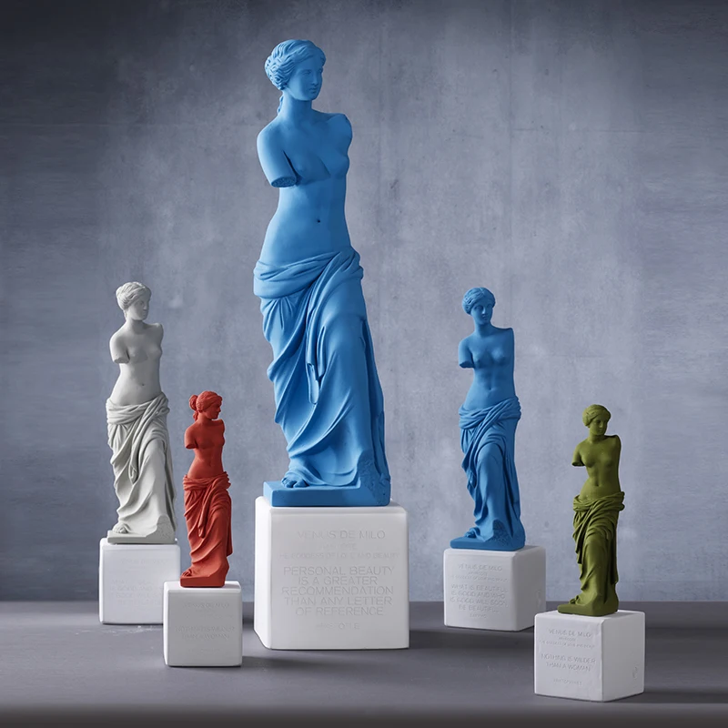 Resin art statue classic ancient greek goddess statue white Venus staute