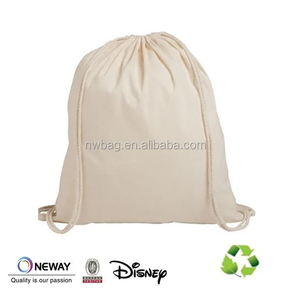 
2015 Recycled Cotton Drawstring Backpack/Backpack shoulder bag canvas bag/Cheap Canvas Backpack 