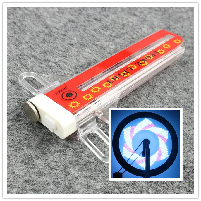Animation Pictures Changeable 32 Rgb Led Bike Spoke Wheel Light