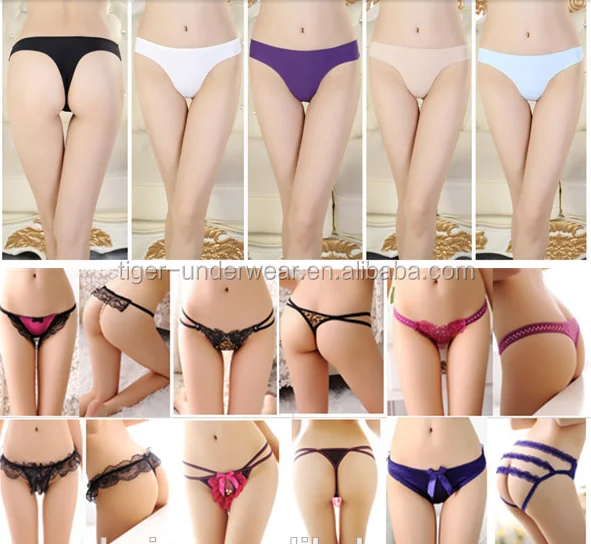 Hot Selling Cotton T-back Women Underwear With Lace
