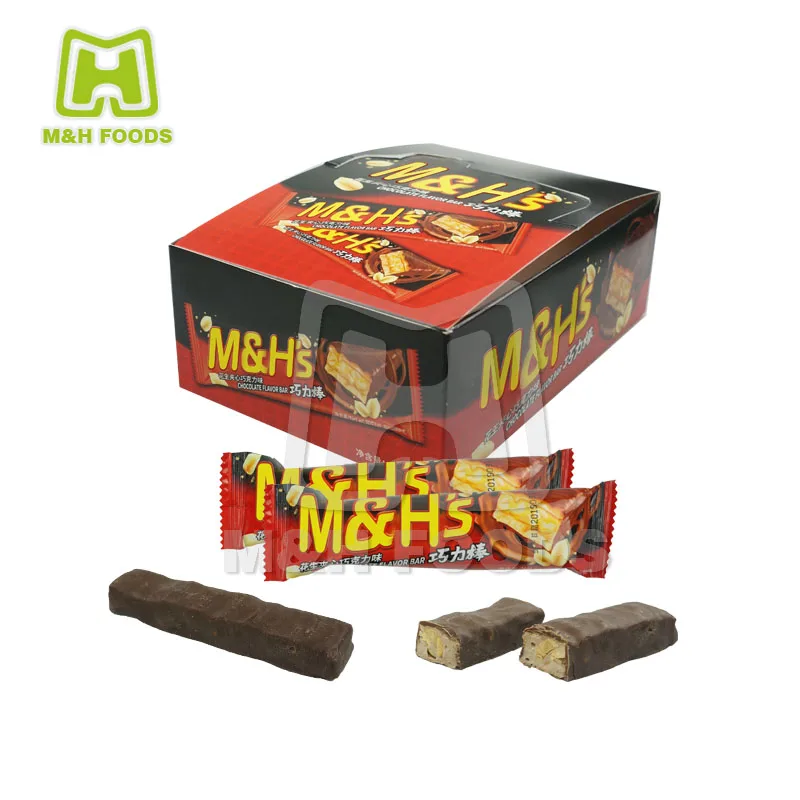 30g Delicious Crispy Chocolate Peanuts Filled Energy Chocolate Bar